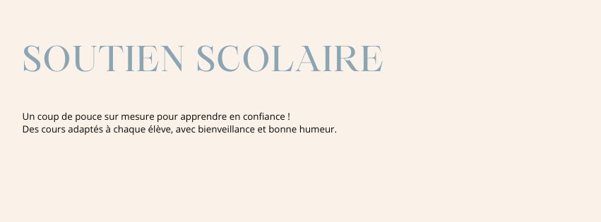 Soutien scolaire